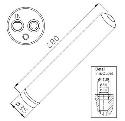 Filtru uscator aer conditionat MAZDA 6 Hatchback (GG) (2002 - 2008) NRF 33302