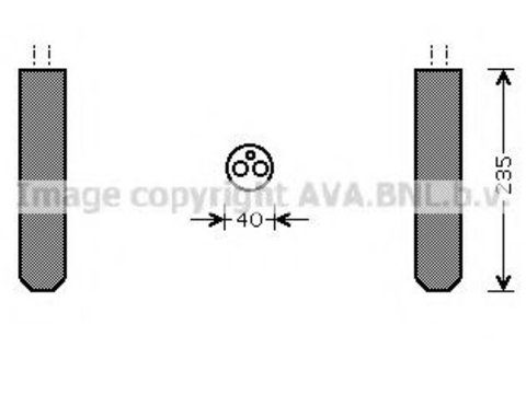 Filtru uscator aer conditionat MAZDA MX-5 Mk III (NC) (2005 - 2016) AVA QUALITY COOLING TOD017