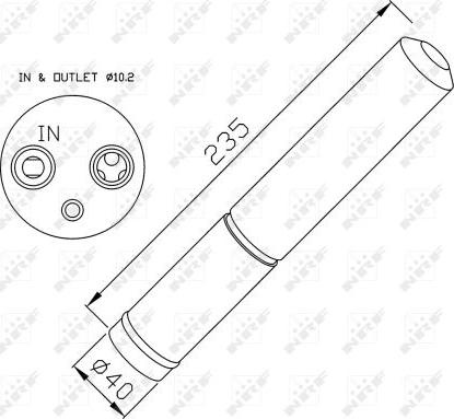 Filtru Uscator Aer Conditionat NISSAN NOTE E11 NRF 33225