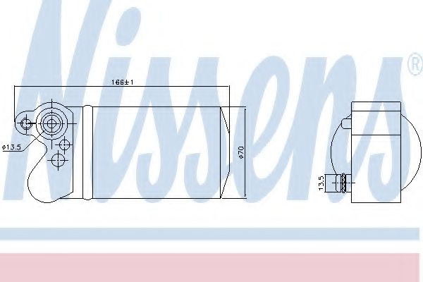 Filtru uscator aer conditionat VOLVO V60 (2010 - 2016) NISSENS 95517