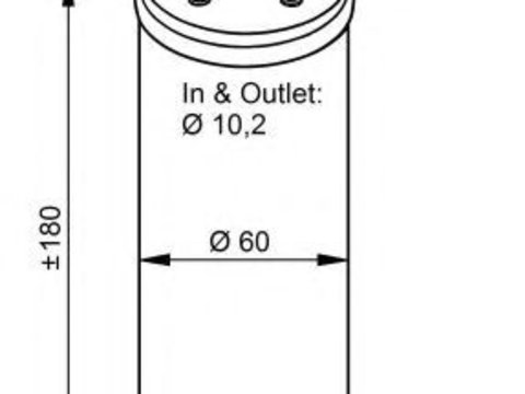 Filtru uscator aer conditionat VOLVO XC90 I (2002 - 2016) NRF 33319