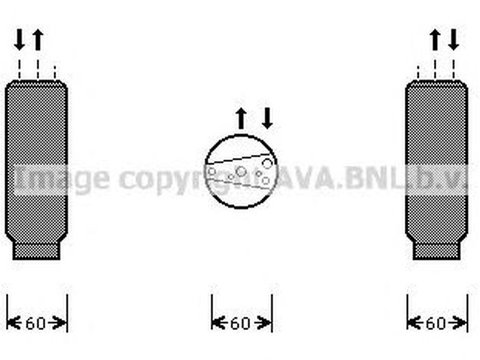 Filtru uscator clima ALFA ROMEO 147 937 AVA LD003