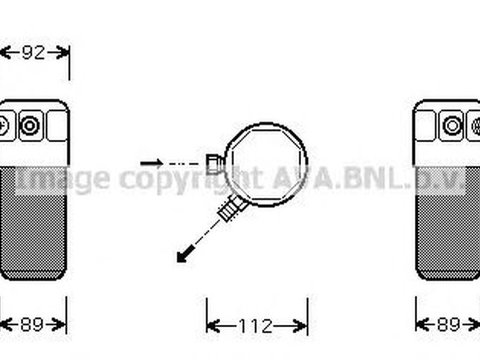 Filtru uscator clima ALFA ROMEO 155 167 AVA FTD105