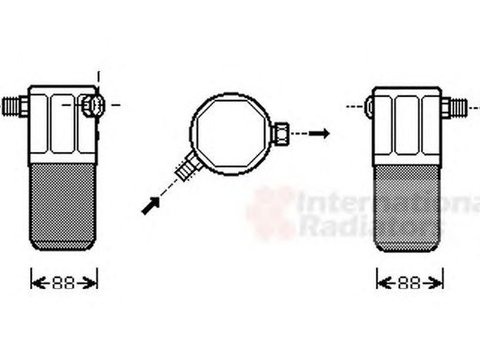 Filtru uscator clima ALFA ROMEO SPIDER 916 916S VAN WEZEL 0100D099