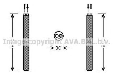 Filtru uscator clima ALFA ROMEO SPIDER 939 939 AVA LD098