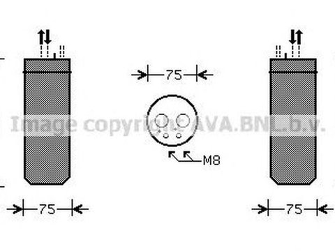 Filtru uscator clima AUDI A4 Avant 8E5 B6 AVA ID209