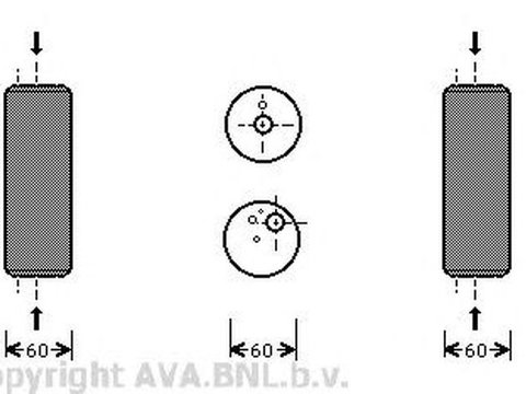 Filtru uscator clima AUDI TT Roadster 8N9 AVA VWD014