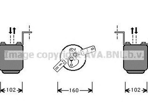 Filtru uscator clima BMW 3 Compact E36 AVA BWD224