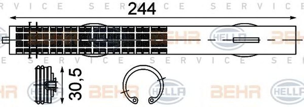 Filtru uscator clima BMW X6 F16 F86 HELLA 8FT 351 192-761