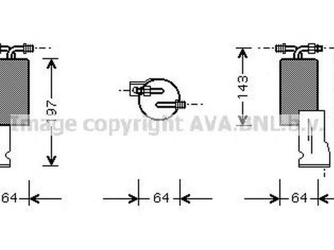 Filtru uscator clima CHRYSLER STRATUS Cabriolet JX AVA CRD066