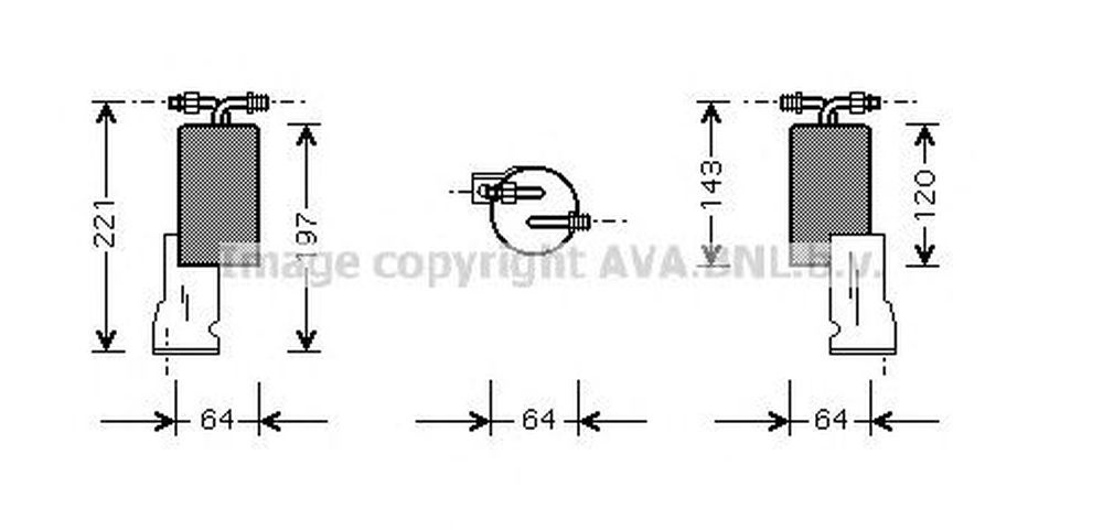 Filtru uscator clima CHRYSLER STRATUS JA AVA CRD066