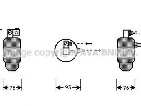 Filtru uscator clima CITROEN EVASION 22 U6 AVA CND164