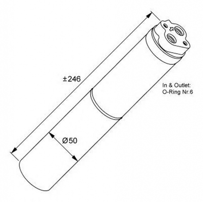 Filtru uscator clima DACIA LOGAN LS NRF 33133