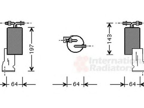 Filtru uscator clima DODGE STRATUS VAN WEZEL 0700D066