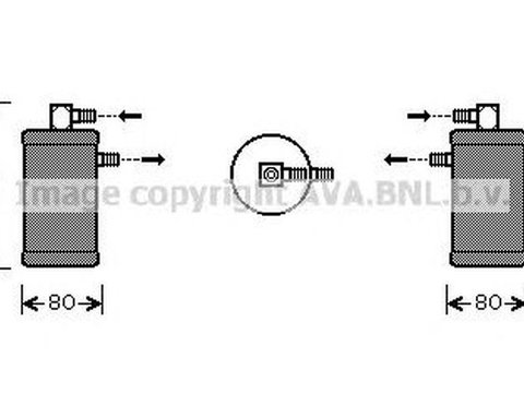 Filtru uscator clima FIAT CROMA 154 AVA FTD349