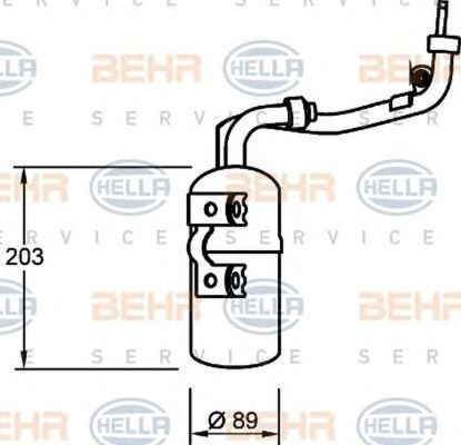 Filtru uscator clima FORD C-MAX DM2 HELLA 8FT351335061