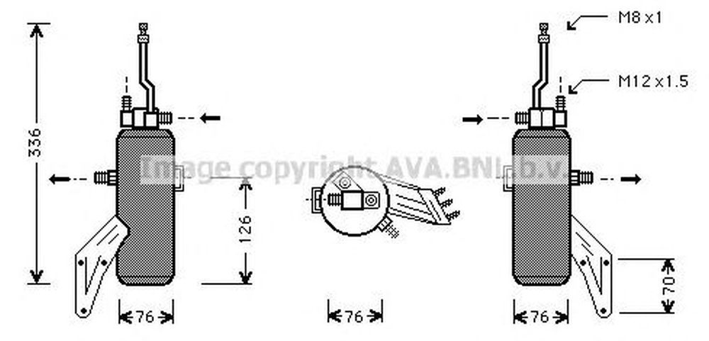 Filtru uscator clima FORD ESCORT VII GAL AAL ABL AVA FDD293