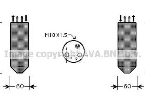 Filtru uscator clima KIA CARENS I FC AVA KD041