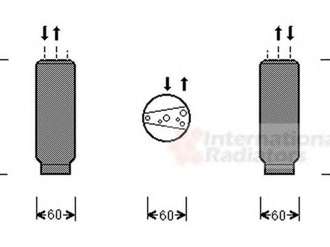 Filtru uscator clima LAND ROVER DISCOVERY II LJ LT VAN WEZEL 0200D146