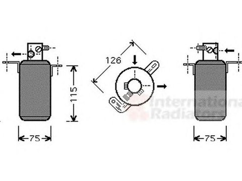 Filtru uscator clima MERCEDES-BENZ CLK Cabriolet A208 VAN WEZEL 3000D373