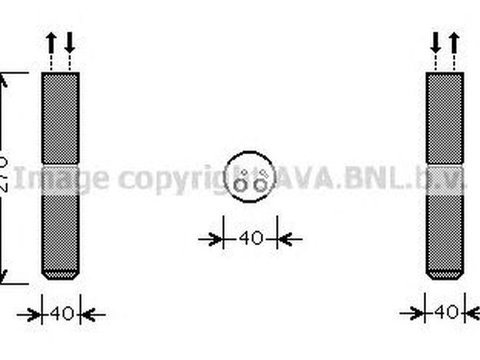 Filtru uscator clima RENAULT TWINGO II CN0 AVA RTD493