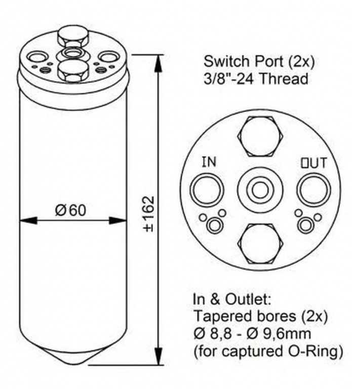 Filtru uscator clima SUBARU LEGACY OUTBACK BG NRF 33183