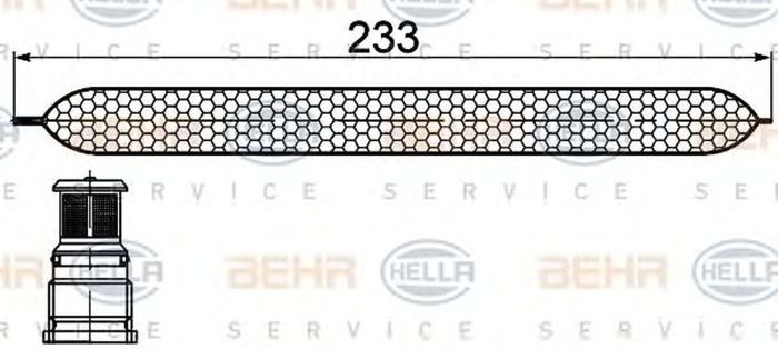 Filtru uscator clima TOYOTA YARIS VERSO NLP2 NCP2 HELLA 8FT351200251