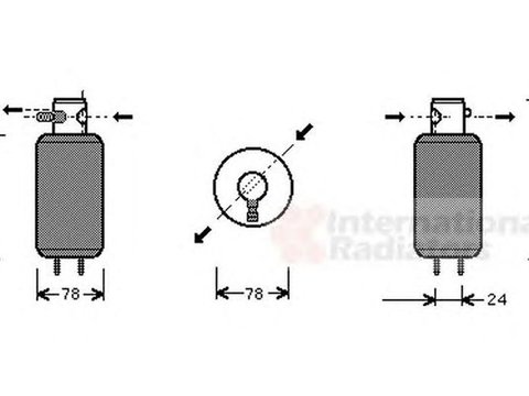 Filtru uscator clima VW GOLF III Variant 1H5 VAN WEZEL 5800D165