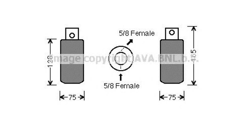 Filtru uscator clima VW LT 28-35 II bus 2DB 2DE 2DK AVA VWD314