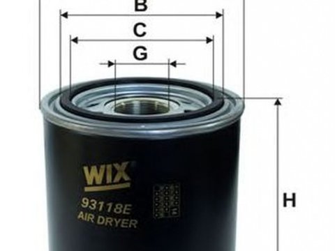 Filtru uscator DAF 95 XF WIX FILTERS 93118E