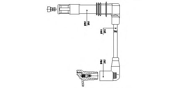 Fisa bujii SEAT AROSA (6H), VW LUPO (6X1, 6E1), SEAT CORDOBA (6K2) - BREMI 1A30/25