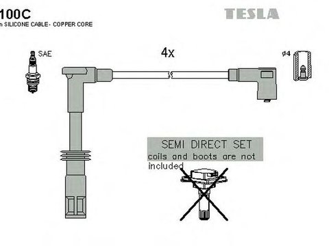 Fise bujii ALFA ROMEO 147 937 TESLA TES T100C