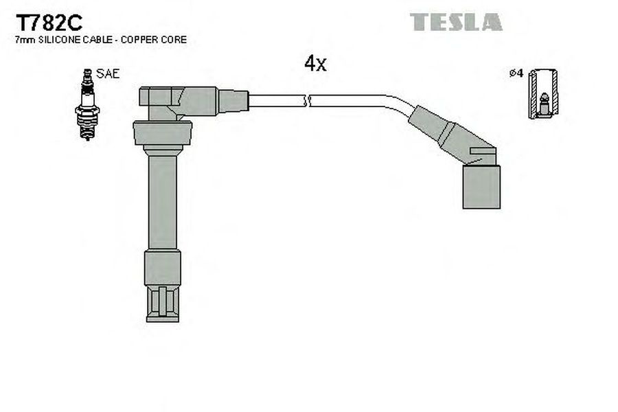 Fise bujii BMW 3 Compact E36 TESLA TES T782C