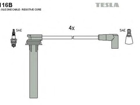 Fise bujii CHRYSLER NEON II TESLA TES T116B