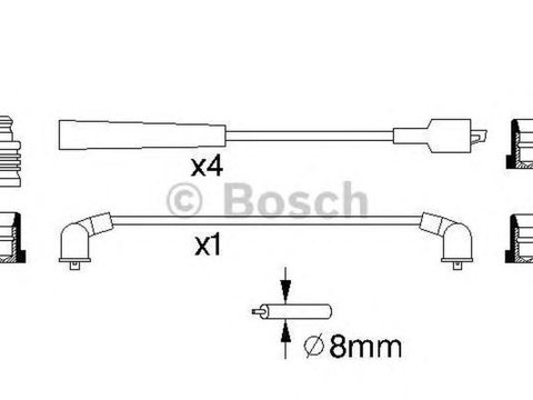 Fise bujii FORD TRANSIT caroserie E BOSCH 0986357129