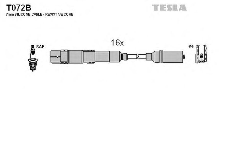 Fise bujii MERCEDES-BENZ C-CLASS T-Model S203 TESLA TES T072B