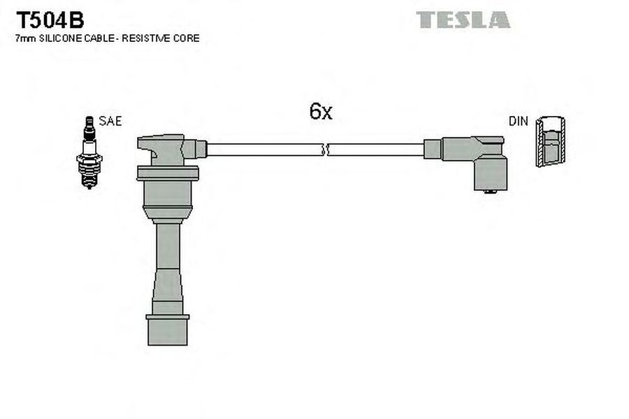 Fise bujii MITSUBISHI GALANT V limuzina E5 A E7 A E8 A TESLA TES T504B