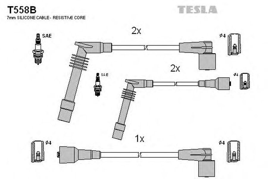 Fise bujii OPEL ASTRA F hatchback 53 54 58 59 TESLA TES T558B