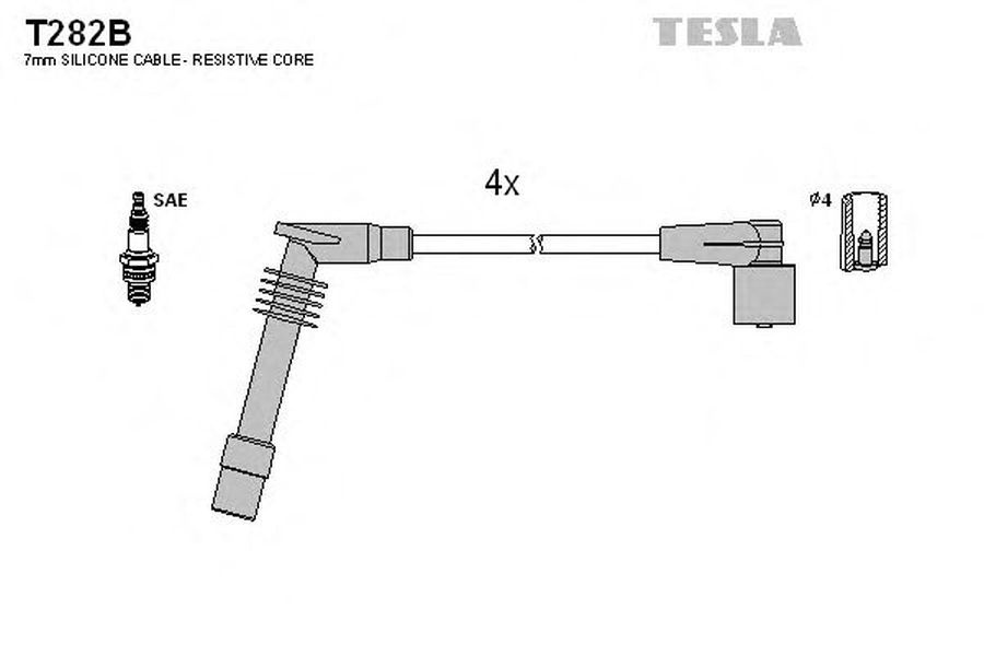 Fise bujii OPEL MERIVA TESLA TES T282B