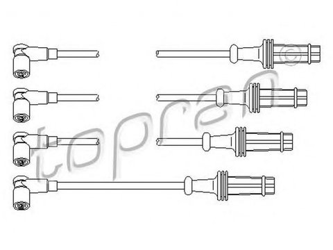 Fise bujii PEUGEOT 106 I 1A 1C TOPRAN 721506 PieseDeTop