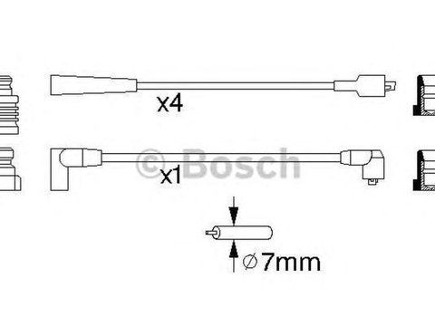 Fise bujii RENAULT TWINGO I C06 BOSCH 0986356798