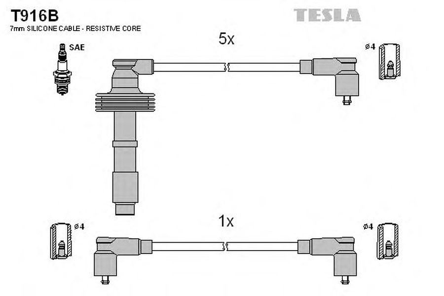 Fise bujii VOLVO C70 I Cabriolet TESLA TES T916B