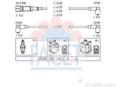 Fise bujii VW GOLF III Variant 1H5 FACET FA 4.8493