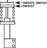 Flansa amortizor telescop VOLVO XC90 I KYB KYBSM5475