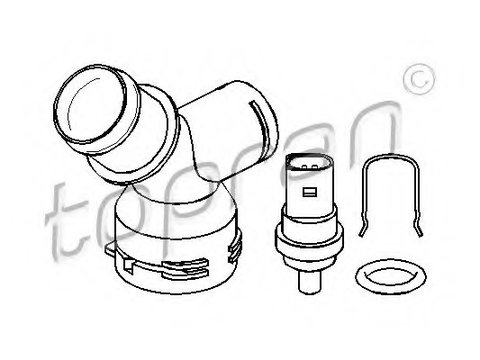 Flansa lichid racire 111 237 TOPRAN pentru Skoda Octavia Skoda Laura Audi A3 Vw Golf Vw Jetta Vw Passat Vw Caddy Vw Touran Vw Rabbit Seat Altea Seat Toledo Vw Vento Seat Leon