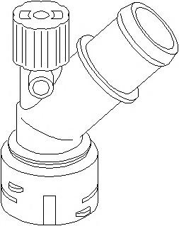 Flansa lichid racire AUDI A3 (8L1), SKODA OCTAVIA (1U2), VW GOLF Mk IV (1J1) - TOPRAN 111 243