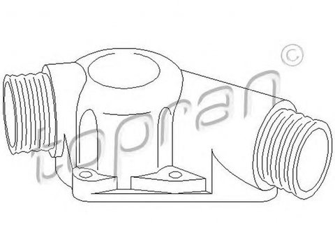 Flansa lichid racire BMW 3 E36 TOPRAN 501428 PieseDeTop