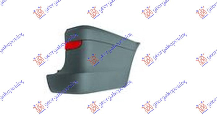 FLAPS BARA SPATE GRUNDUIT COMPLET CU REFLECTOR (SASIU LUNG) Stanga., MERCEDES, MERCEDES VITO (W639) & VIANO 04-10, 030203959