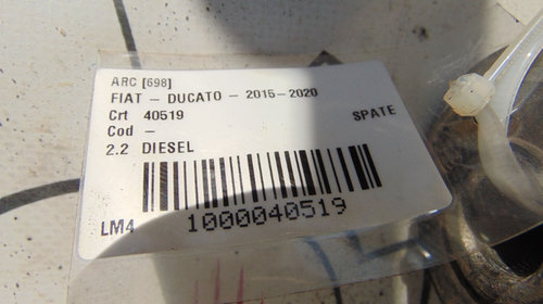 Foaie de arc Fiat Ducato din 2016, motor
