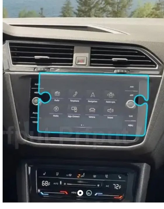 Folie Ecran Sticla Protectie Autocolant Navigatie Vw Tiguan 2021+